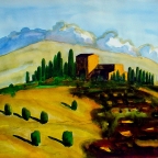 Hügel der Toskana
