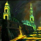 Brühlsche Terrasse bei Nacht - 2